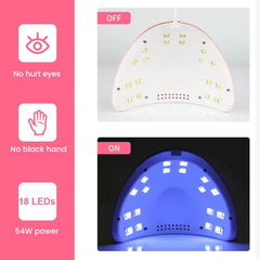 Nail Dryer Lamp for Gel Polish with Timer & Sensor
