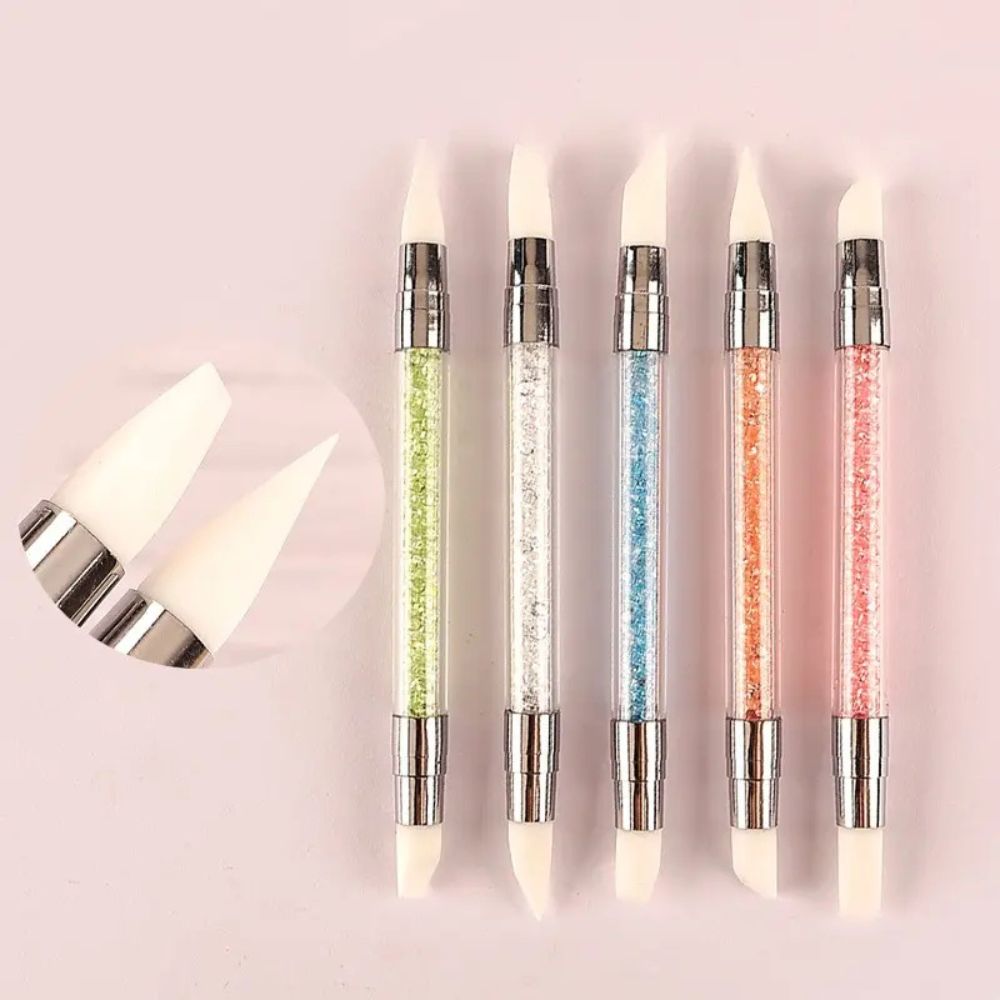 Nail Art Brush & Silicone Sculpting Pen for Gel Design