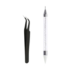 Nail Art Diamond Pens with Tweezers for Lashes & Nails