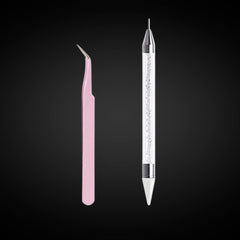 Nail Art Diamond Pens with Tweezers for Lashes & Nails