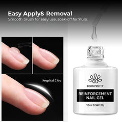 Nail Gel Kit UV LED Soak Off – Base, Top & Reinforce 10ml