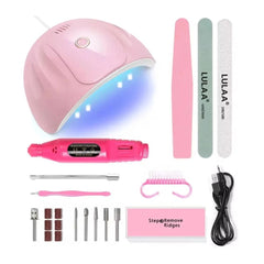 Nail Lamp Kit with High-Speed Drill for Salon Manicure