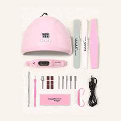Nail Lamp Kit with High-Speed Drill for Salon Manicure