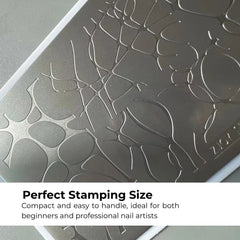Nail Stamping Plate – Cute Pets & Ripple Pattern Template