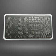 Nail Stamping Plate – Cute Pets & Ripple Pattern Template