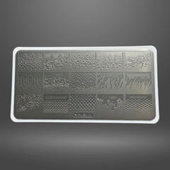 Nail Stamping Plate – Cute Pets & Ripple Pattern Template