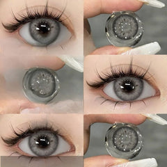 Natural Brown, Gray & Blue Fashion Contact Lenses