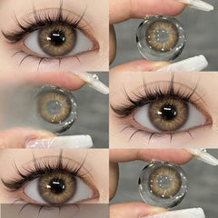 Natural Brown, Gray & Blue Fashion Contact Lenses