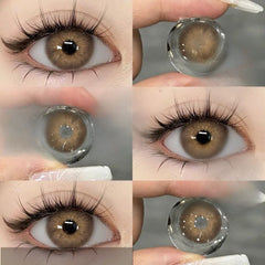 Natural Brown, Gray & Blue Fashion Contact Lenses