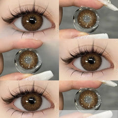 Natural Brown, Gray & Blue Fashion Contact Lenses