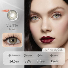 Natural Brown, Gray & Blue Fashion Contact Lenses