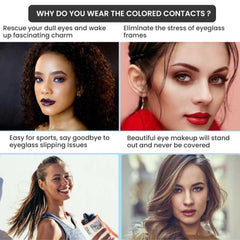Natural & Vibrant Colored Contact Lenses Pair
