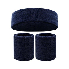 Sports Sweatband & Wristband Set – Cotton Comfort