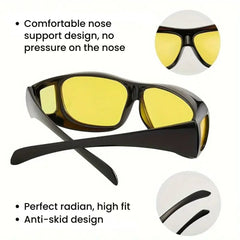 Night Vision Anti-Glare Driving Glasses for Men & Women