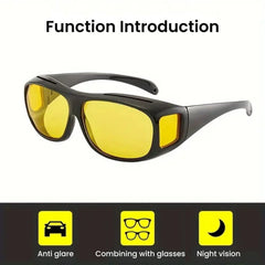 Night Vision Anti-Glare Driving Glasses for Men & Women