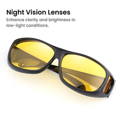 Night Vision Anti-Glare Driving Glasses for Men & Women