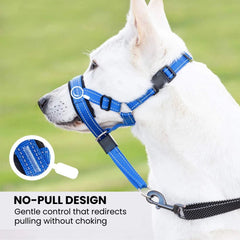 No-Pull Padded Dog Head Halter — Adjustable Control