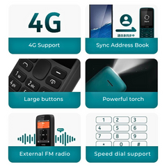 Nokia 215 4G Basic Mobile FM Radio Dual SIM