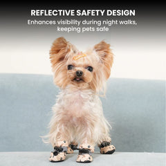 Non-Slip Dog Booties — 4-Pack Paw Protectors