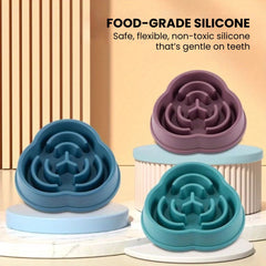 Non-Slip Slow Feeder Pet Bowl — Silicone Maze
