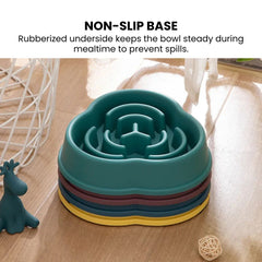 Non-Slip Slow Feeder Pet Bowl — Silicone Maze