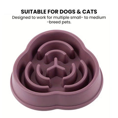 Non-Slip Slow Feeder Pet Bowl — Silicone Maze