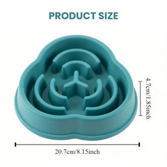 Non-Slip Slow Feeder Pet Bowl — Silicone Maze