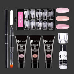 Nail Extension Builder Gel Kit — Pro Builder & Tips