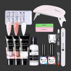 Nail Extension Builder Gel Kit — Pro Builder & Tips