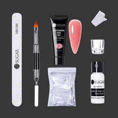 Nail Extension Builder Gel Kit — Pro Builder & Tips