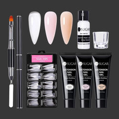 Nail Extension Builder Gel Kit — Pro Builder & Tips