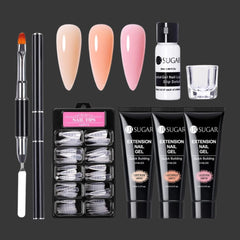 Nail Extension Builder Gel Kit — Pro Builder & Tips