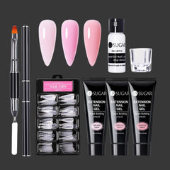 Nail Extension Builder Gel Kit — Pro Builder & Tips