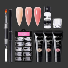 Nail Extension Builder Gel Kit — Pro Builder & Tips