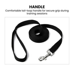 Nylon Long Dog Training Leash — 6m / 10m (2.5cm)