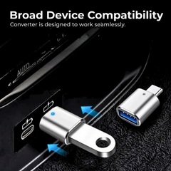 USB-C to USB A OTG Adapter for Laptops & Phones