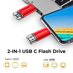 Type C OTG USB Flash Drive 128GB High Speed Pendrive