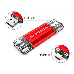 Type C OTG USB Flash Drive 128GB High Speed Pendrive