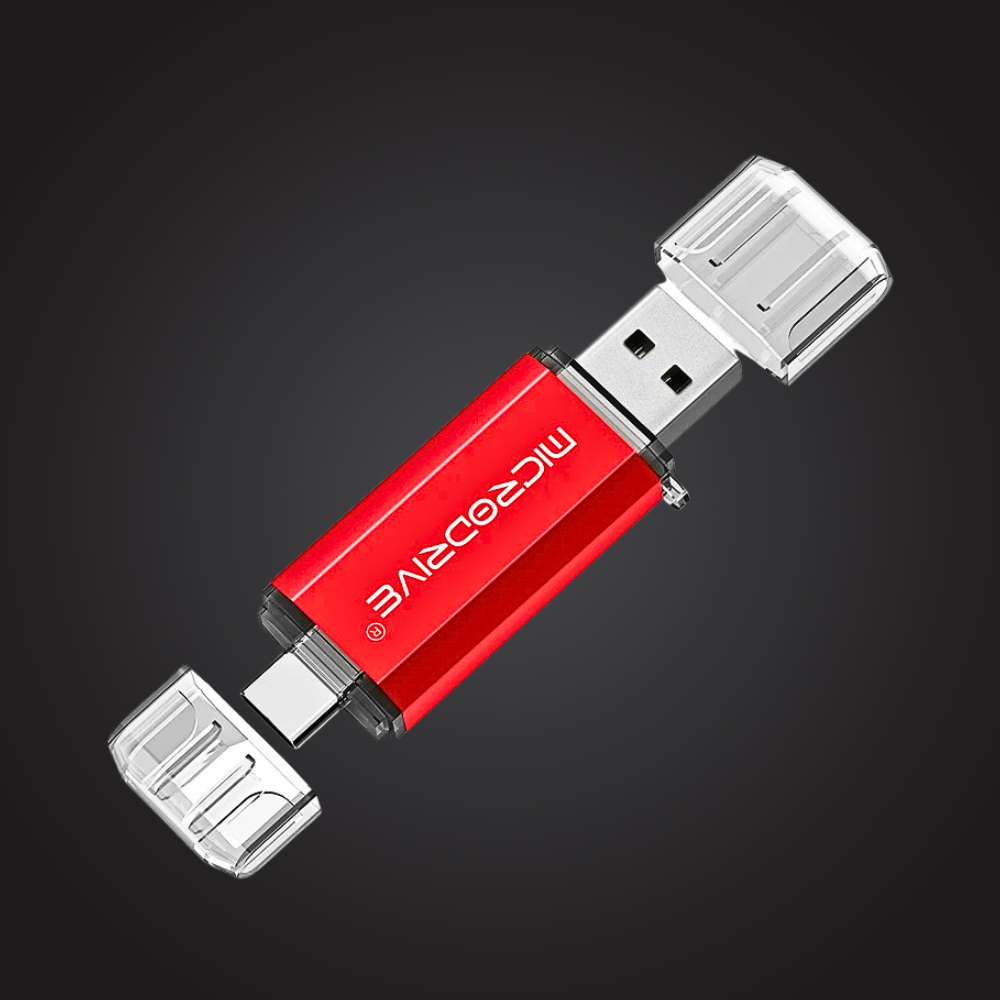 Type-C OTG 2-in-1 USB Flash Drive — 128GB