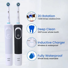 Oral B D100 Electric Toothbrush 2D with Timer & Charge