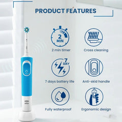 Oral B D100 Electric Toothbrush 2D with Timer & Charge