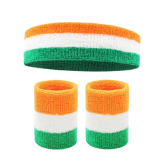 Sports Sweatband & Wristband Set – Cotton Comfort