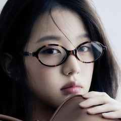 Oval Retro Korean Anti-Blue Light Eyeglasses Women