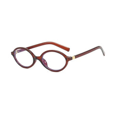 Oval Retro Korean Anti-Blue Light Eyeglasses Women