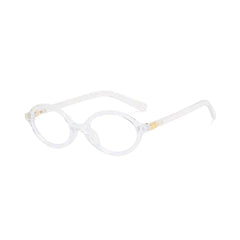 Oval Retro Korean Anti-Blue Light Eyeglasses Women