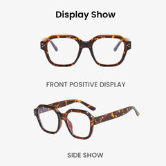 Oversized Retro Anti Blue Light Glasses for unisex