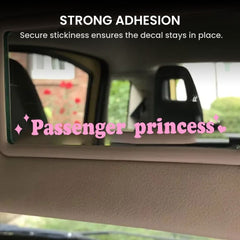 Passenger Princess Car Sticker Cute SUV Mirror Decal
