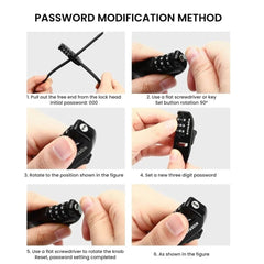 Password Tie Lock for Bike, Scooter, Motorcycle & Helmet