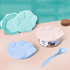 Paw Silicone Can Lid & Spoon — Collapsible Seal