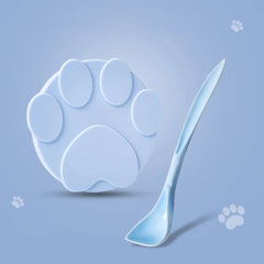 Paw Silicone Can Lid & Spoon — Collapsible Seal